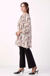 Women's Casual Tops (White Printed)